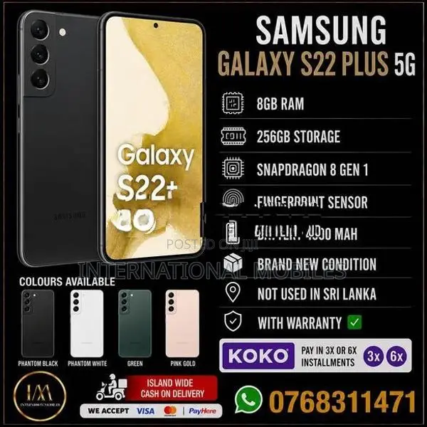 Samsung Galaxy S22+ 256GB 5G FULLSET (Used)
