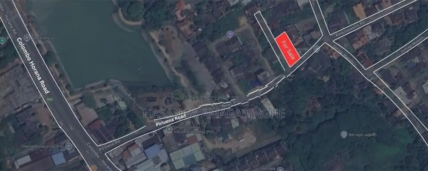 Boralesgamuwa Pirivena Rd Residential 12p Land 150m from Main Road.