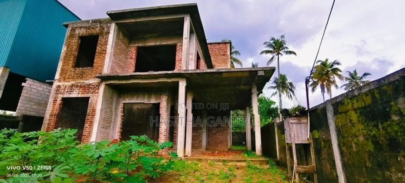 2 Storey Half Build House With Land for Sale Kalagedihena