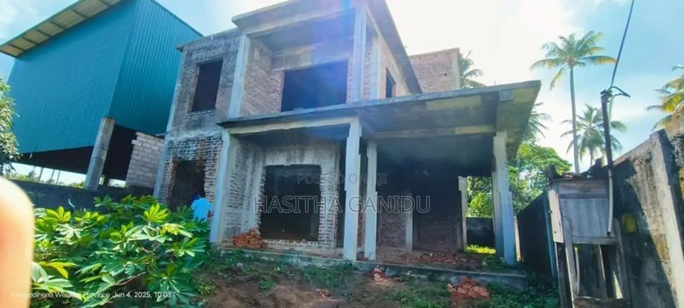 2 Storey Half Build House With Land for Sale Kalagedihena