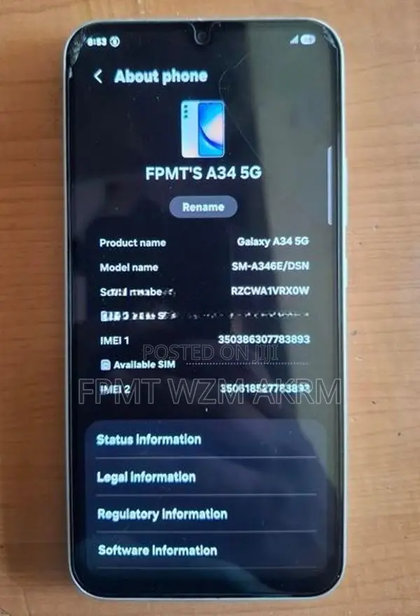 Samsung Galaxy A34 (Used)