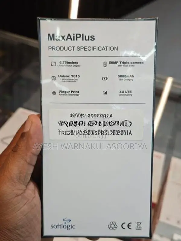 Softlogic Max Ai Plus 6/128GB (Brand New)