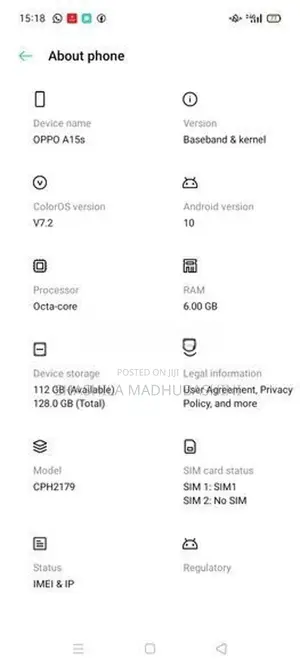 Oppo A15s (Used)