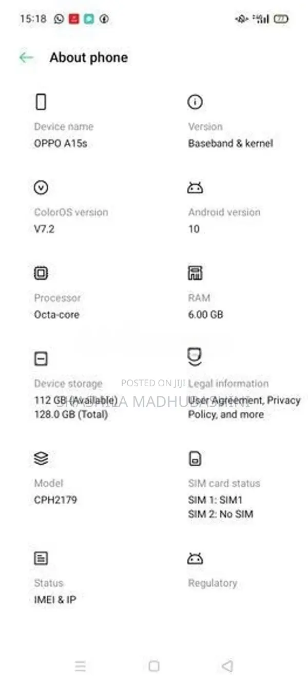 Oppo A15s (Used)