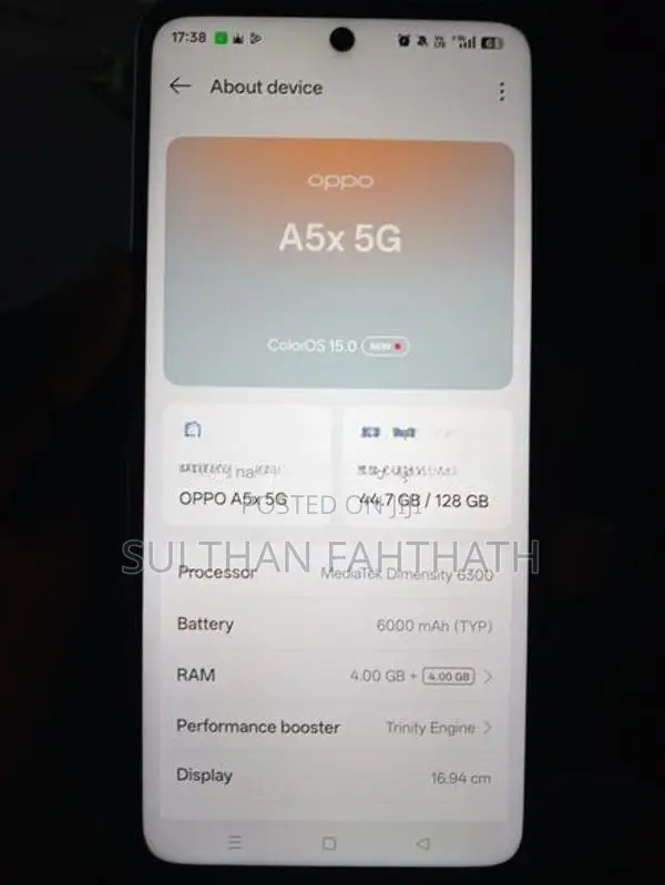 Oppo A5x 5G (Used)