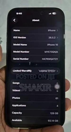 Apple iPhone 16 (Used)