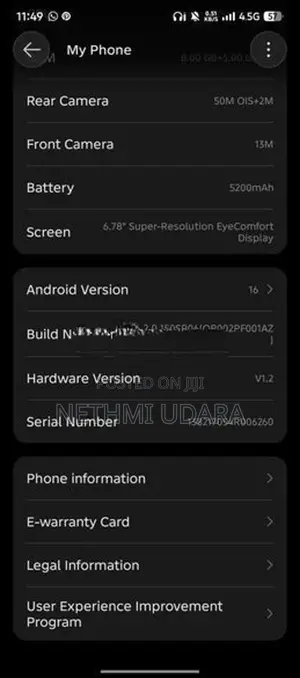 Infinix Note 50 (Used)