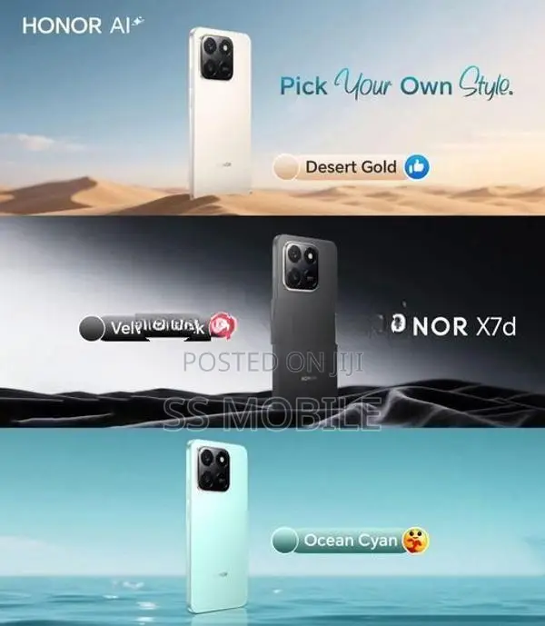 Honor X7D 8GB 256GB (Brand New)