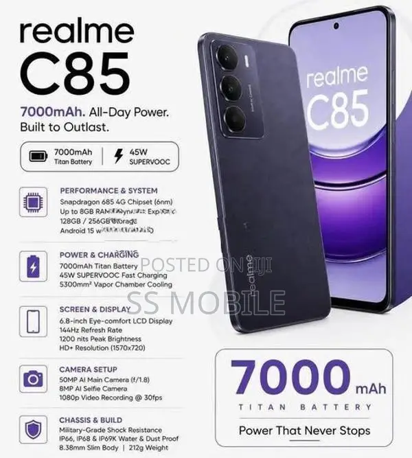 Realme C85 8GB 256GB (Brand New)