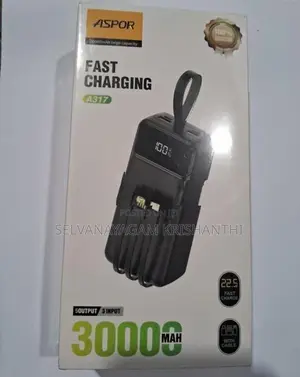 Aspor Brand New Power Bank 30000MAH