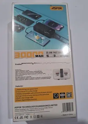 Aspor Brand New Power Bank 30000MAH