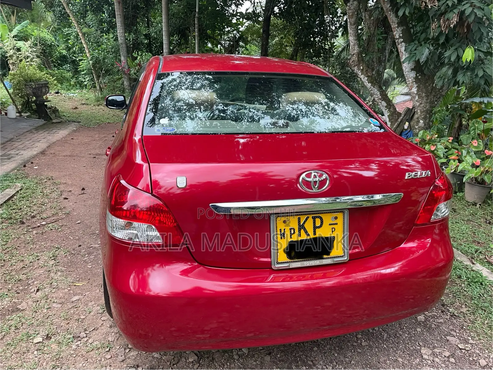 Toyota Belta 2008 Red