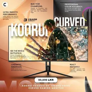 KOORUI G3441XC 34" UWQHD 240Hz Curved Gaming Monitor