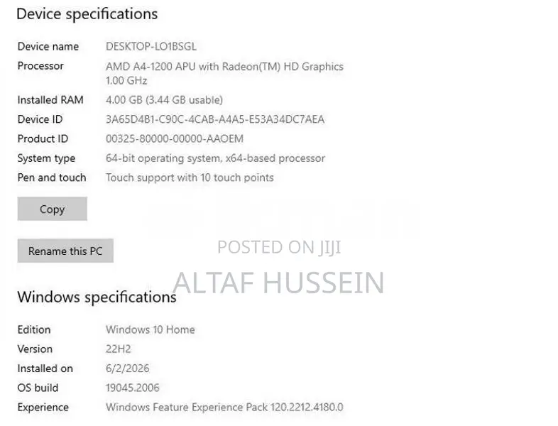Asus 10.1 Inch Touchscreen Laptop