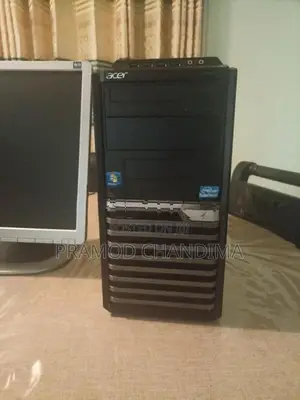 Desktop Computer + HP Monitor