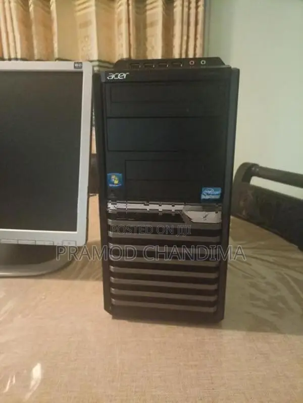 Desktop Computer + HP Monitor
