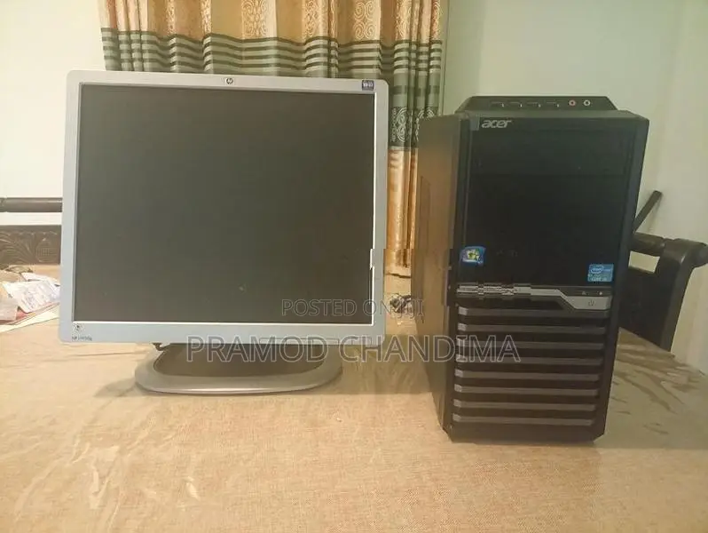 Desktop Computer + HP Monitor