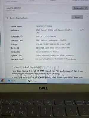 Dell inspiron Ryzen 5