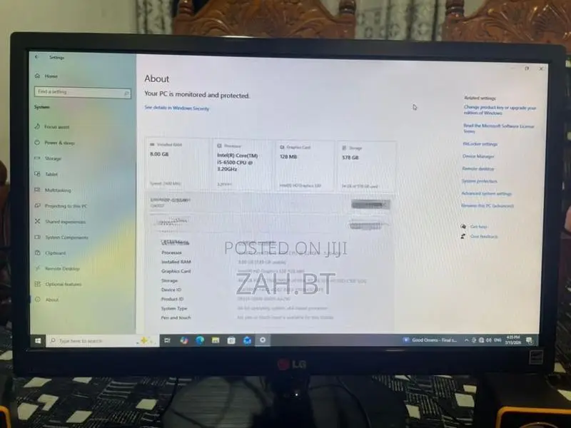 core i5 6th Gen Desktop PC Full Set