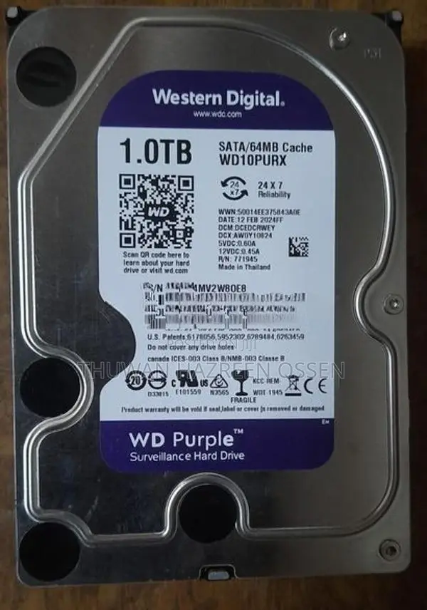 1TB Hard Drive (24×7)