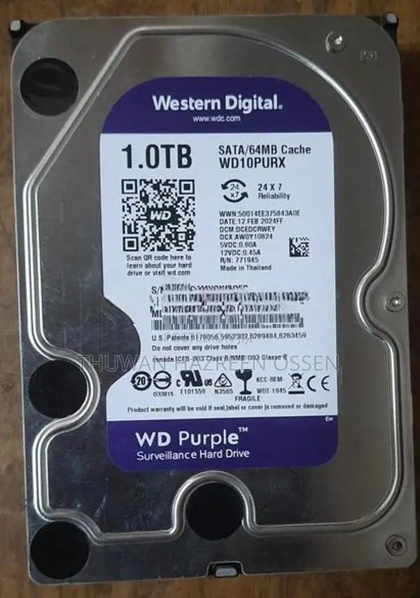 1TB Hard Drive (24×7)