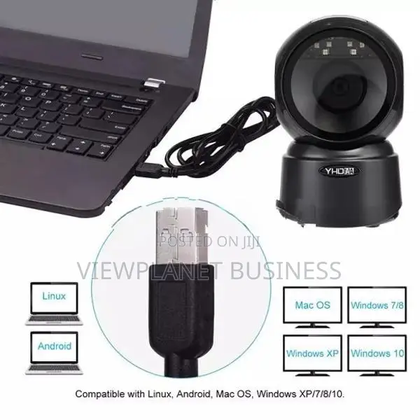 2D Barcode Scanner Desktop USB Wired Reader for POS