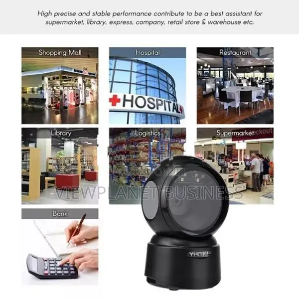 2D Barcode Scanner Desktop USB Wired Reader for POS