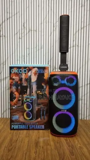 Okop KP-8009 Outdoor Party Speakers with Dual Mic (100W)