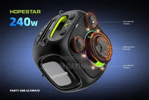 Hopestar Party One Ultimate Outdoor Speakers with Dual Mic (240W)