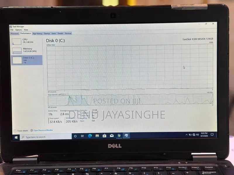 Dell Latitude E7250 Intel Core I5 5TH GEN 4GB RAM 128GB SSD Laptop