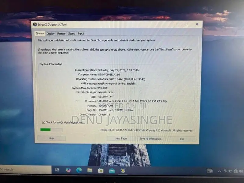 Dell Vostro 15 Intel Core I5 7TH GEN 4GB RAM 1TB HDD Radeon R5 Graphic