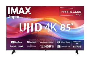 IMAX 85" 4K Smart android UHD Frameless LED TV with Voice Command
