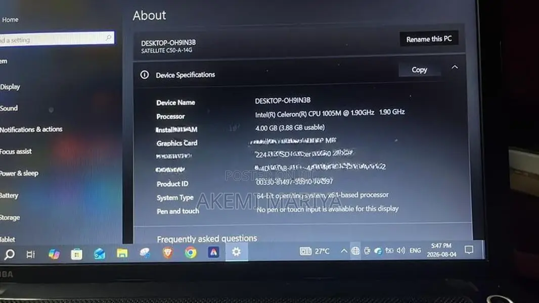 Satellite Laptop