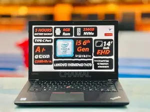 Lenovo ThinkPad T470 Core i5-6th Gen|8GB RAM| 14” inch FHD|256GB SSD