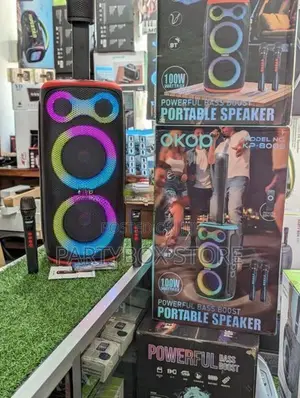 Okop KP-8009 Outdoor Party Speakers with Dual Mic (100W)