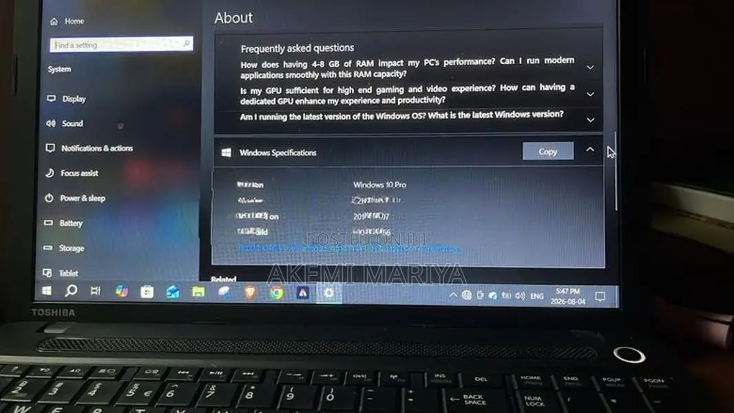 Satellite Laptop