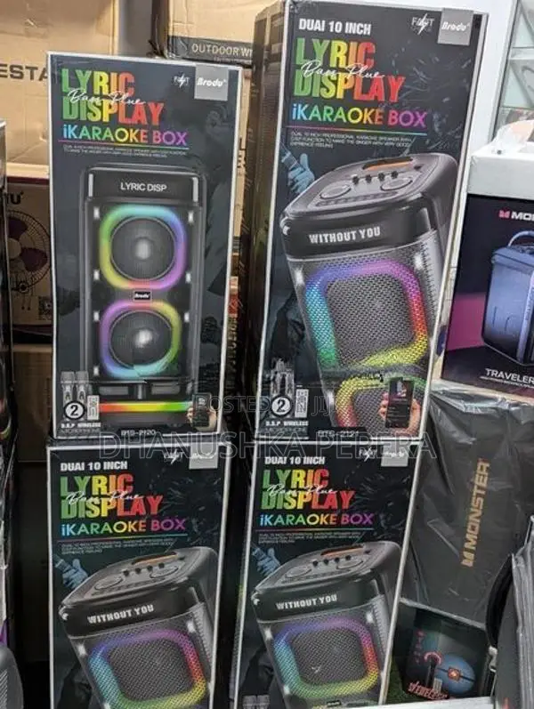 Brodu BTS-2121 High Power Outdoor Party Speakers with Dual Mic (200W)