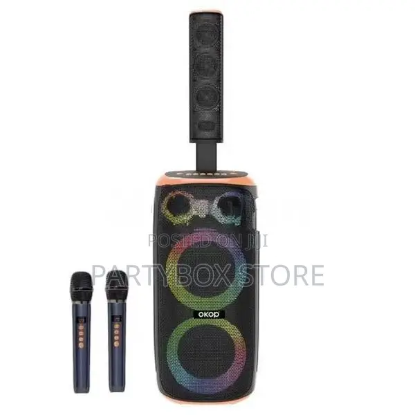 Okop KP-8009 Outdoor Party Speakers with Dual Mic (100W)