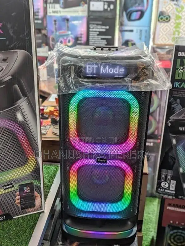 Brodu BTS-2121 High Power Outdoor Party Speakers with Dual Mic (200W)