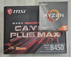 MSI B450 Gaming Plus Motherboard with Processor.