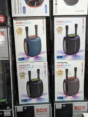 Hopestar Partybox 600 Outdoor Karaoke Speakers with Dual Mic (300W)