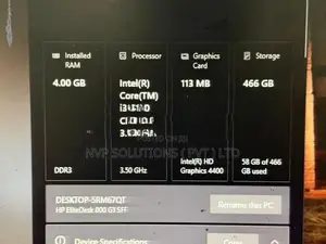 i3 4th Gen 3.50GHz Hp Branded Computer