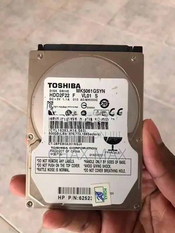 512 GB Toshiba Hard Drive