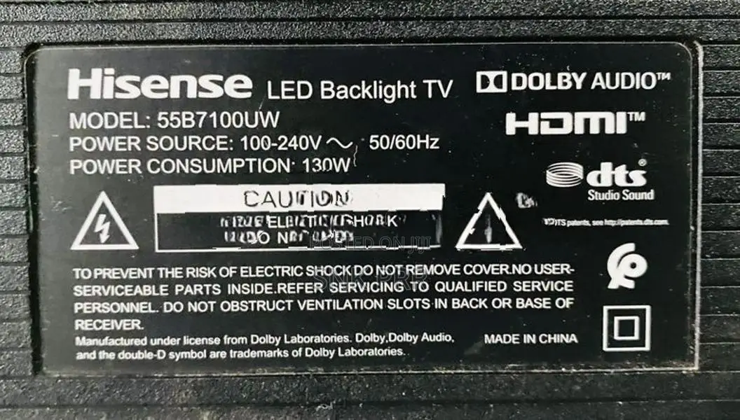 Hisense LED Smart TV For Spare Parts