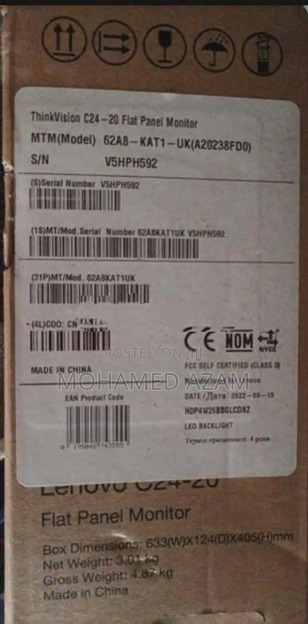 Lenovo 24" Monitor - Display Fault