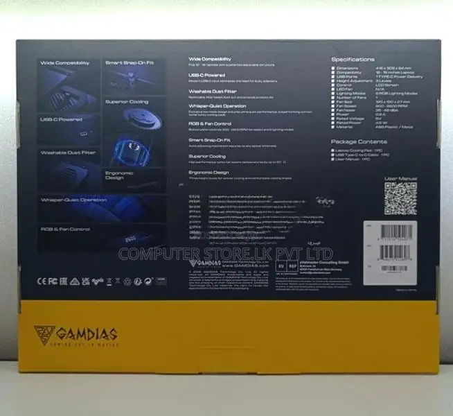 Gamdias Aether P1 Pro RGB Laptop Cooling Pad