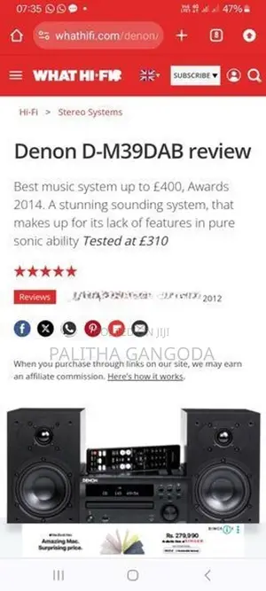 Amplifier with Akai Speakers