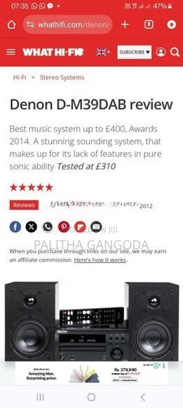 Amplifier with Akai Speakers