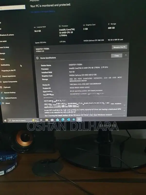 i5 6th Gen Gaming PC Full Set