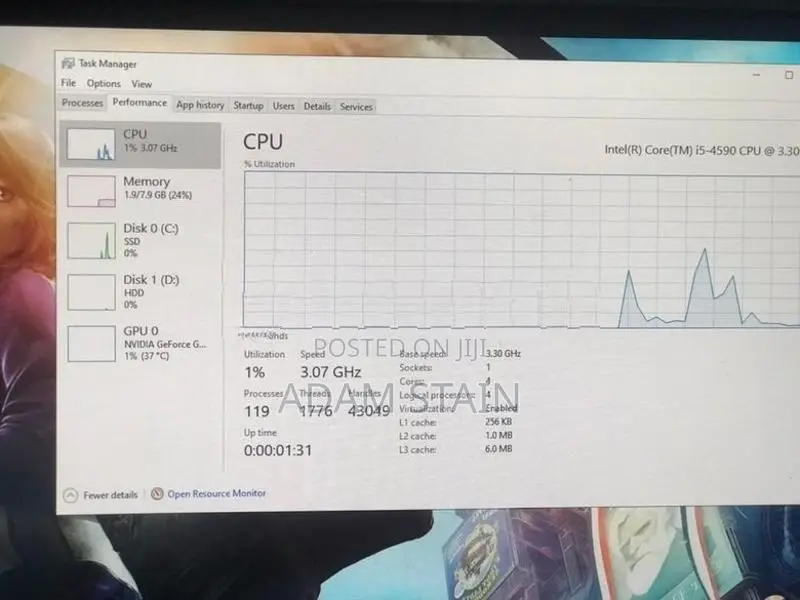 I5 4th Gen Gaming Computer with Framless Monitor